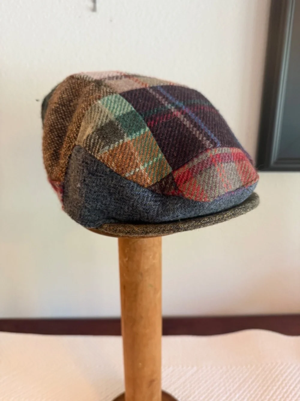 John Hanly & Co Ireland Kids Wool Patchwork Flat Cap